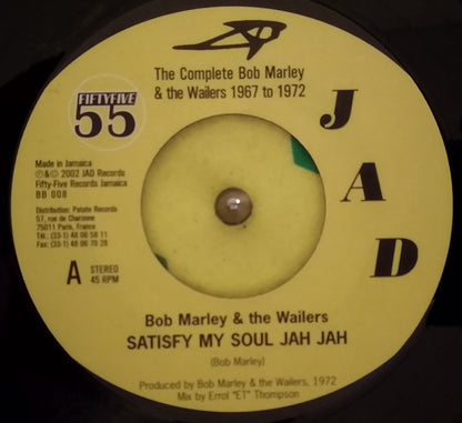 Bob Marley & The Wailers : Satisfy My Soul Jah Jah (7", Single, RP)