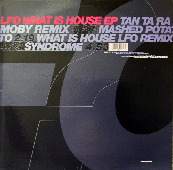 LFO : What Is House EP (12", EP)