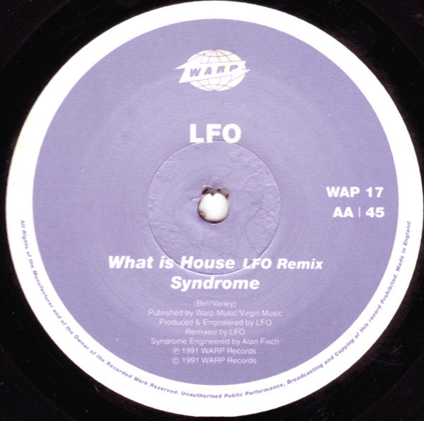 LFO : What Is House EP (12", EP)