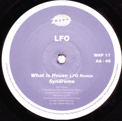 LFO : What Is House EP (12", EP)