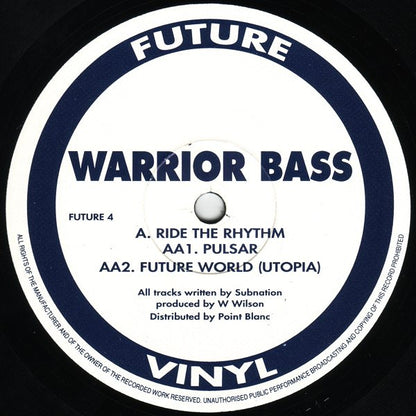 Warrior Bass : Ride The Rhythm (12", Promo)
