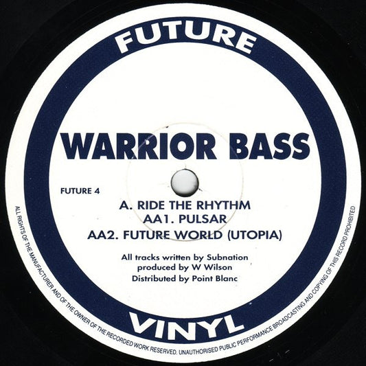 Warrior Bass : Ride The Rhythm (12", Promo)