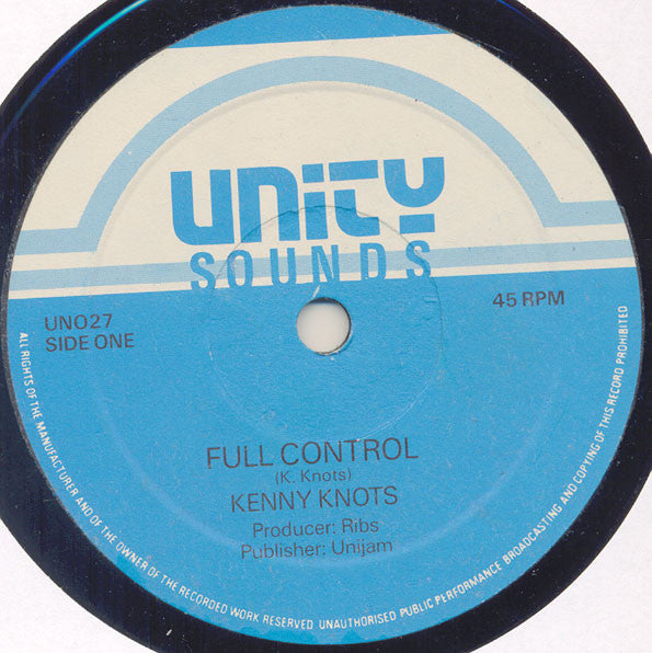 Kenny Knots : Full Control / Stop Playing Around (12")