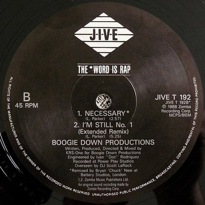 Boogie Down Productions : Jack Of Spades (12")