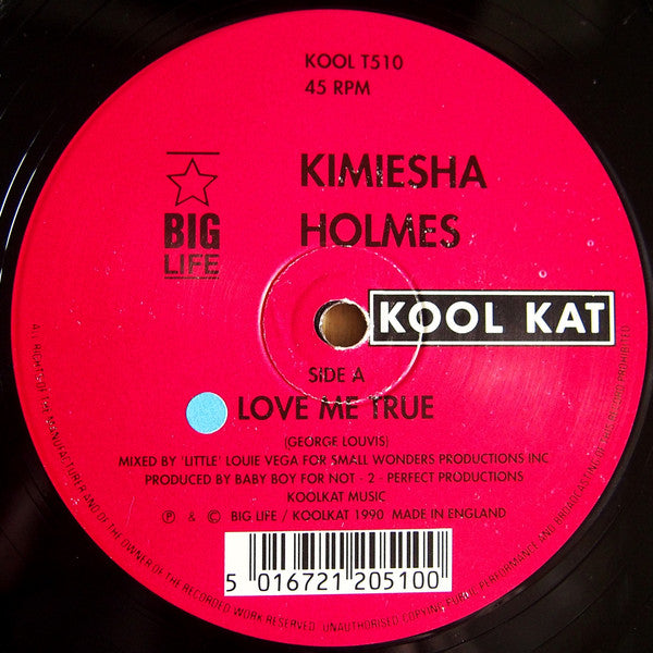 Kimiesha Holmes : Love Me True (12")