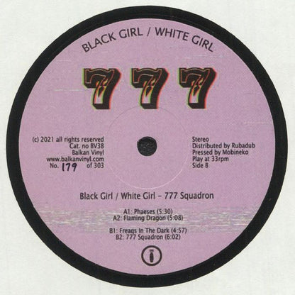 Black Girl / White Girl : 777 Squadron (12", Ltd, Num)