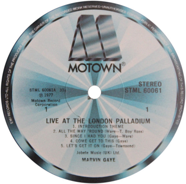 Marvin Gaye : Live At The London Palladium (2xLP, Album)