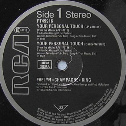 Evelyn King : Your Personal Touch (12", Maxi)