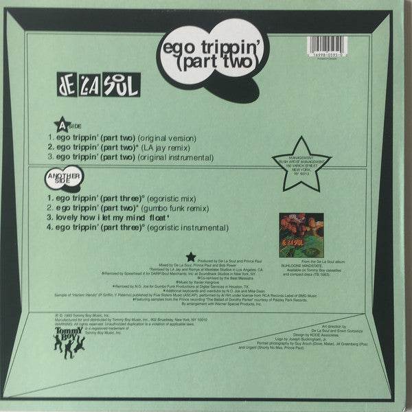 De La Soul : Ego Trippin' (Part Two) (12", Single)