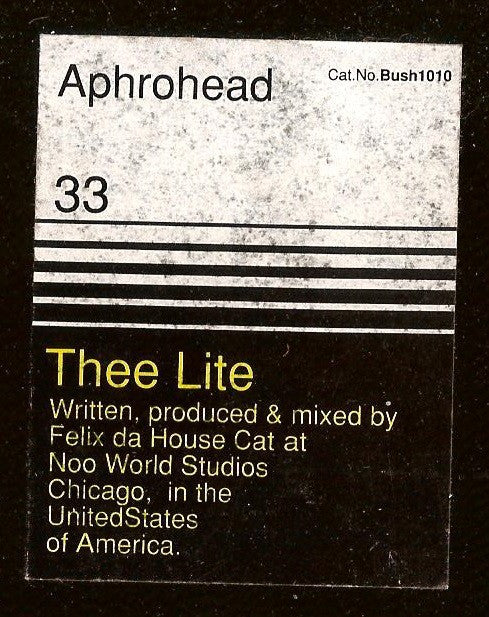 Aphrohead AKA Felix Da Housecat : Thee Lite (12", P.R)
