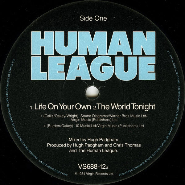 Human League* : Life On Your Own (12", Single)