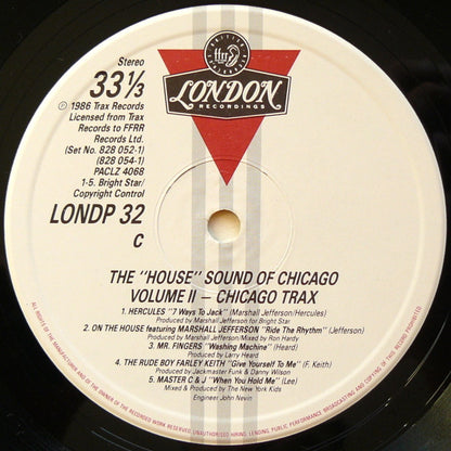 Various : The House Sound Of Chicago - Vol. II - Chicago Trax (2xLP, Comp)