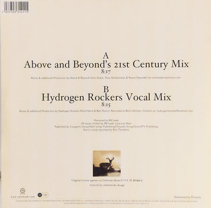 Delerium Featuring Rani : Underwater (Remixes By Above & Beyond / Hydrogen Rockers) (12", Single)