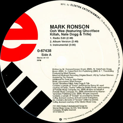 Mark Ronson : Ooh Wee / On The Run (12")