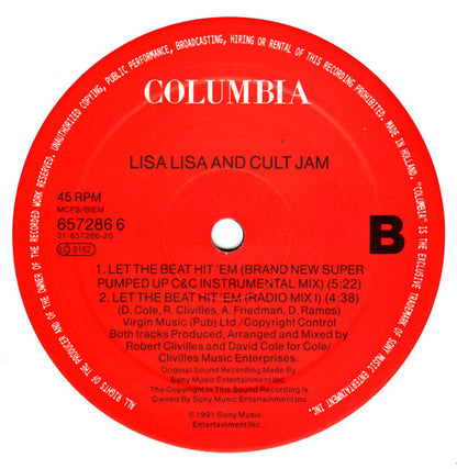 Lisa Lisa & Cult Jam : Let The Beat Hit 'Em (12")