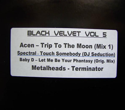 Various : Black Velvet Vol 5 (12", Unofficial, W/Lbl)