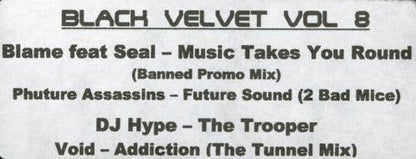 Various : Black Velvet Vol 8 (12", Unofficial, W/Lbl)