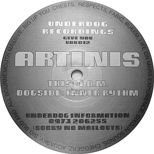 Artinis : Inner Rhythm / 4 A.M. (12")