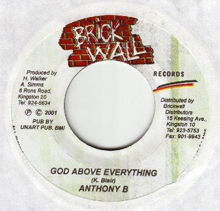 Anthony B / Norris Man* : God Above Everything / Park Your Guns (7")