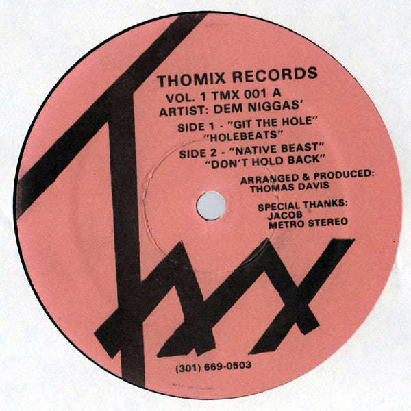 Dem Niggas : Vol. 1 (12", Pin)