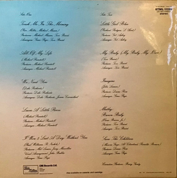 Diana Ross : Touch Me In The Morning (LP, Album, U.S)