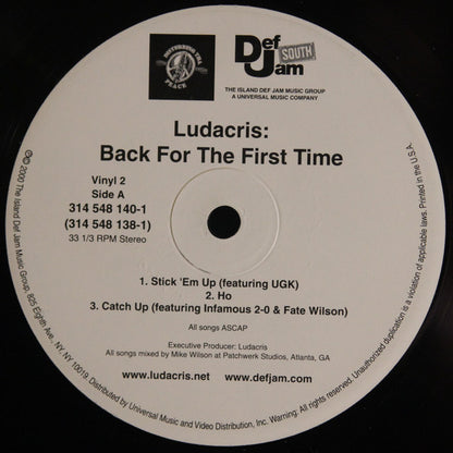 Ludacris : Back For The First Time (2xLP, Album)
