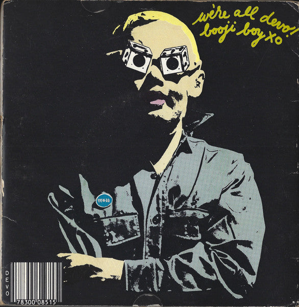 Devo : Mongoloid / Jocko Homo (7", Single, RP, Blu)