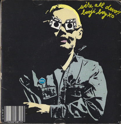 Devo : Mongoloid / Jocko Homo (7", Single, RP, Blu)