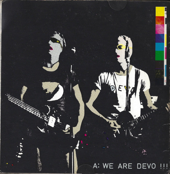 Devo : Mongoloid / Jocko Homo (7", Single, RP, Blu)