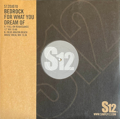Bedrock Featuring KYO : For What You Dream Of (12", RE, RP)