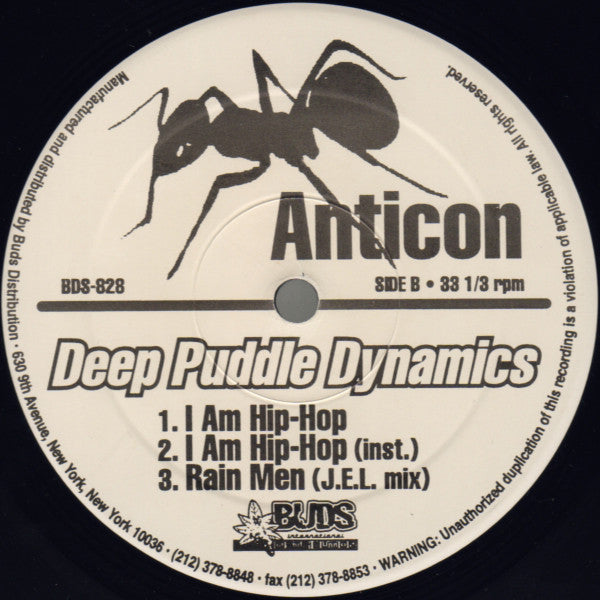 Deep Puddle Dynamics : Rain Men (Controller 7 Remix) / I Am Hip-Hop (12", Maxi)