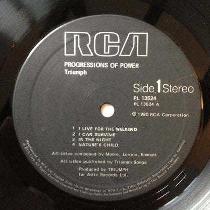 Triumph (2) : Progressions Of Power (LP, Album)