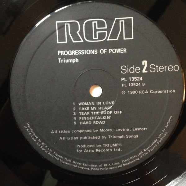 Triumph (2) : Progressions Of Power (LP, Album)