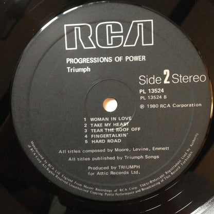 Triumph (2) : Progressions Of Power (LP, Album)