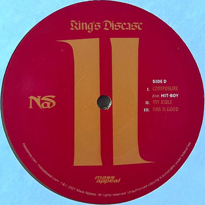 Nas : King's Disease II (2xLP, Album, Gol)