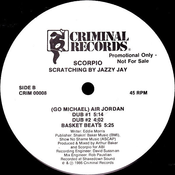 Scorpio (3) : (Go  Michael) Air Jordan (12", Promo)