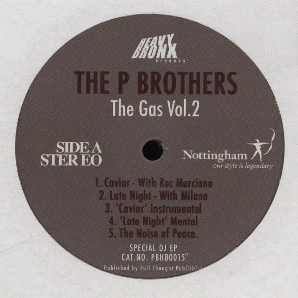 P Brothers : The Gas Vol. 2 (12", EP)
