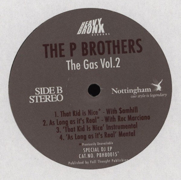 P Brothers : The Gas Vol. 2 (12", EP)