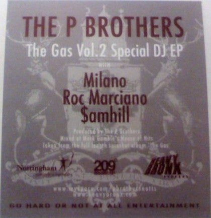 P Brothers : The Gas Vol. 2 (12", EP)