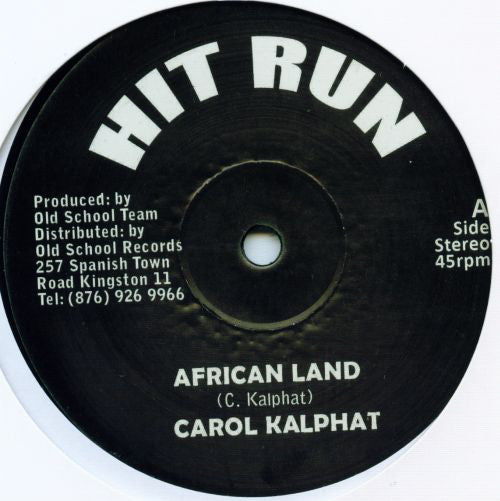Carol Kalphat / Doctor Pablo & The Cry Tuff All Stars : African Land / African Medley (12", RE)