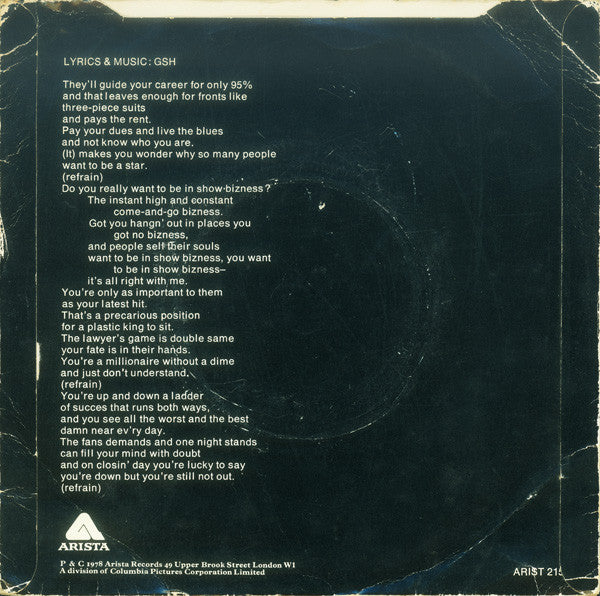 Gil Scott-Heron & Brian Jackson : Show Bizness (7")