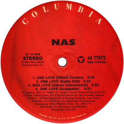 Nas : One Love (12", Single)