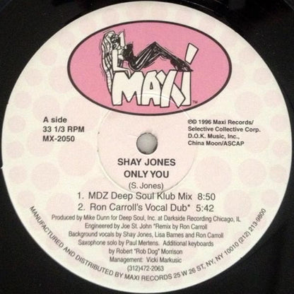Shay Jones : Only You (12")