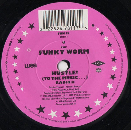 The Funky Worm* : Hustle! (To The Music...) (7", Single)