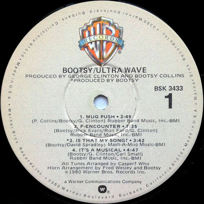 Bootsy* : Ultra Wave (LP, Album, Los)