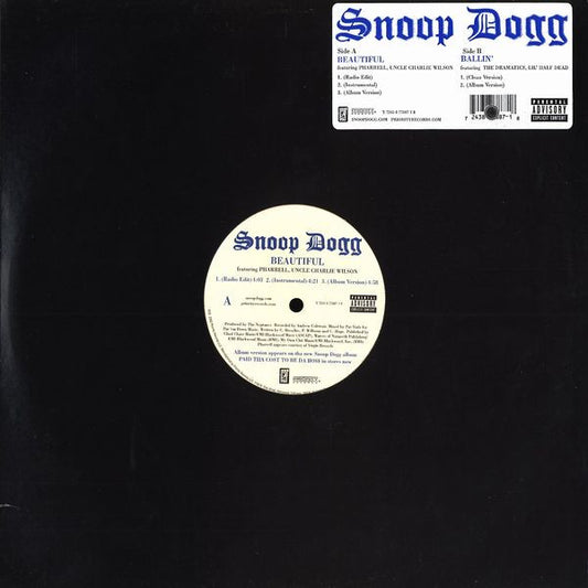 Snoop Dogg : Beautiful / Ballin' (12")