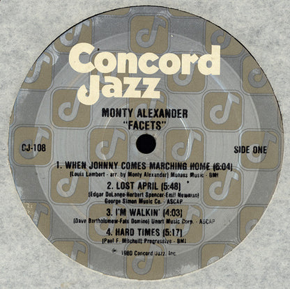Monty Alexander With Ray Brown And Jeff Hamilton : Facets (LP, Album)