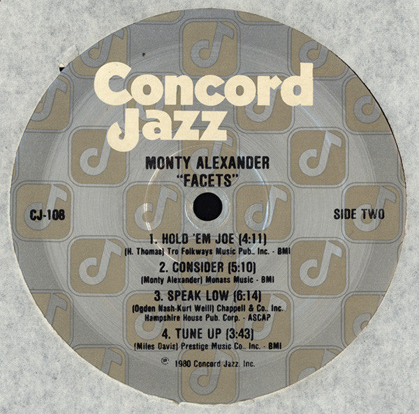 Monty Alexander With Ray Brown And Jeff Hamilton : Facets (LP, Album)