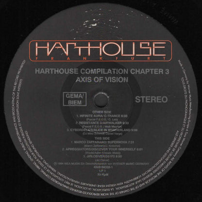 Various : Harthouse Compilation Chapter 3 (Axis Of Vision) (2xLP, Comp)