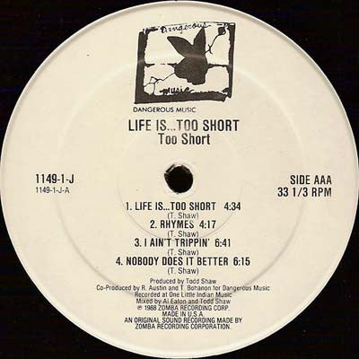Too Short : Life Is... Too Short (LP, Album)